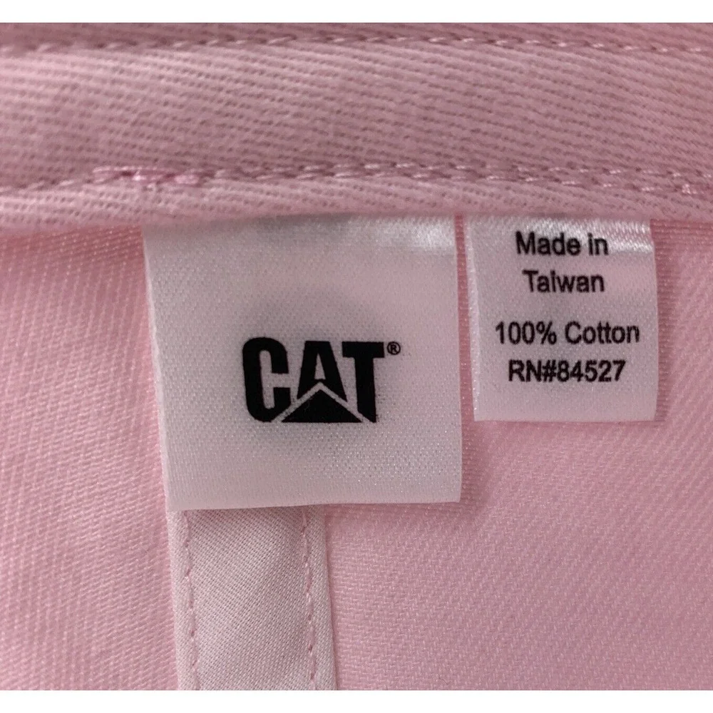 Caterpillar Pink Hat CAT Adjustable Strapback Cotton Baseball Cap